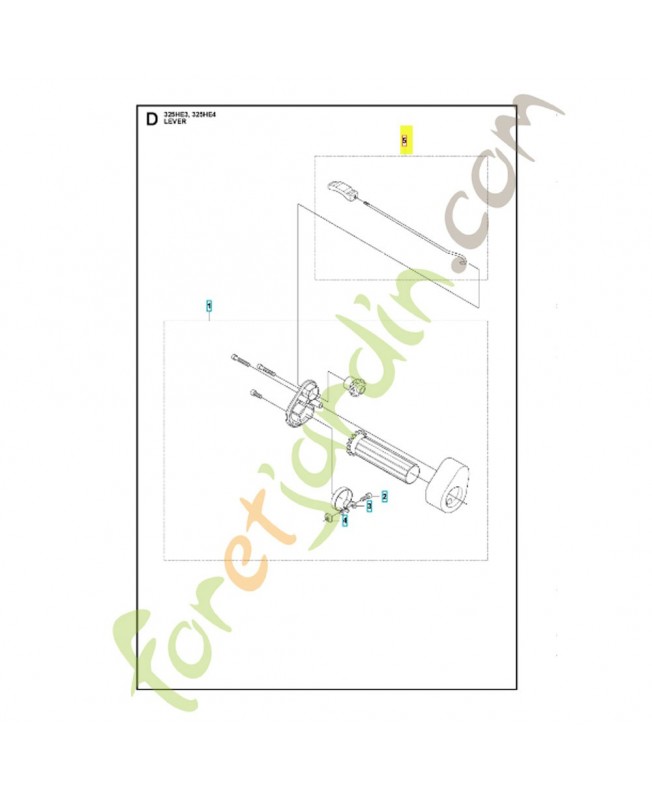 Arbre 597028101 et 522848902 husqvarna