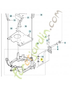 Douille 522424501. Pièce de rechange Husqvarna