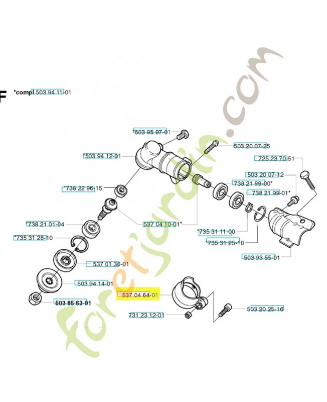 Collier de serrage 537046401. Pièce de rechange Husqvarna Collier de serrage 537046401. Pièce de rechange Husqvarna