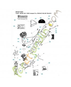 Cable 531008533. Pièce de rechange Husqvarna