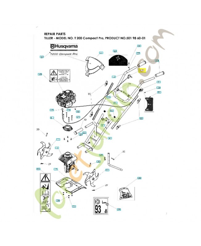 Cable 531008533. Pièce de rechange Husqvarna
