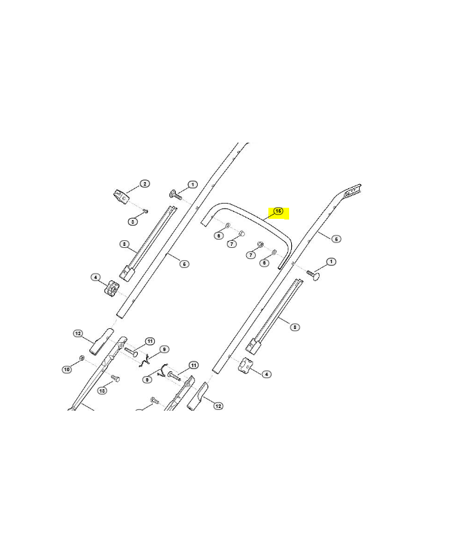 Renfort 6375-703-3300. Pièce de rechange Sithl 