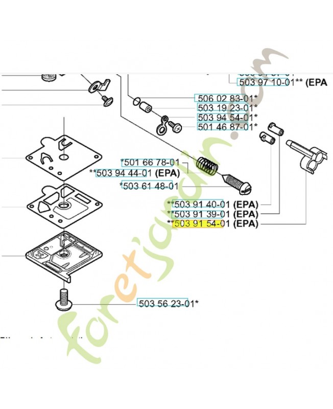Support 503915401. Pièce de rechange Husqvarna
