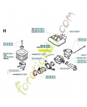 Tuyau 503400606- Pièce de détachée Husqvarna
