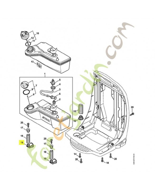 Bouchon 4244-792-2900. Pièce de rechange Sithl / Vicking