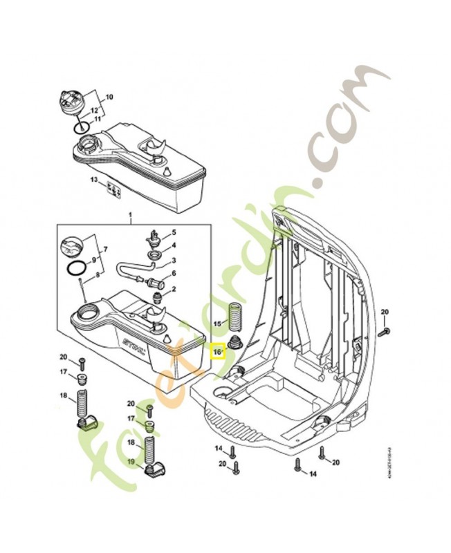 Bouchon 4244-792-2904. Pièce de rechange Sithl / Vicking
