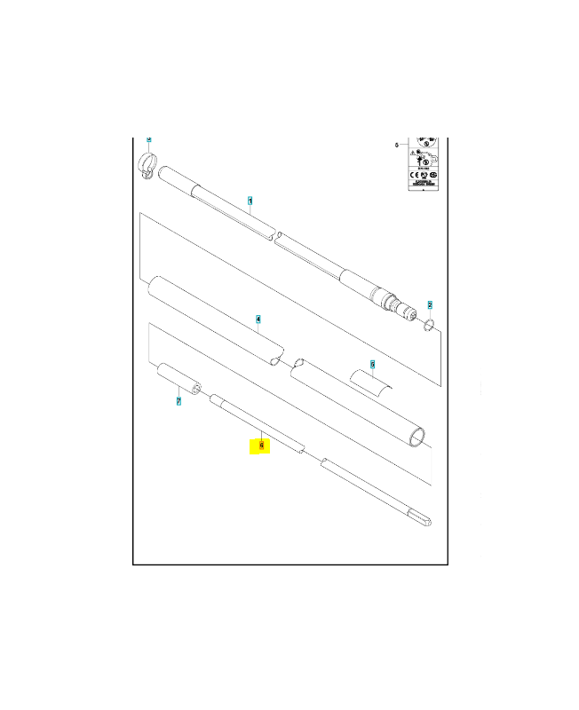 Poignée  537424513. Pièce de rechange Husqvarna 