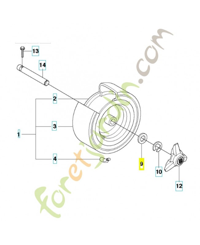 Rondelle 506504803. Pièce de rechange Husqvarna
