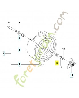 Roulement plastique 574671701. Pièce de rechange Husqvarna