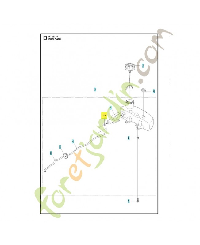 Gâchette de sécurité 537183901. Pièce de rechange Husqvarna