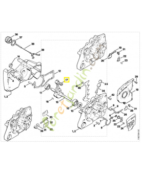 Roulement à aiguilles 10x14x13 9512-003-2340.  Pièce détachée Stihl / Vicking