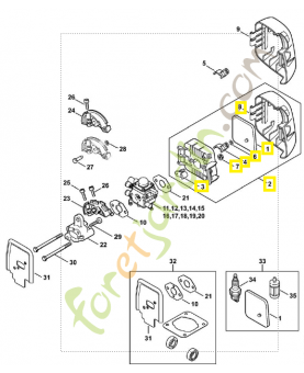 Boitier de filtre 4140-140-2851. Pièce de rechange Sithl / Vicking