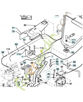 Cable d'embrayage 519653409. Pièce de rechange Husqvarna