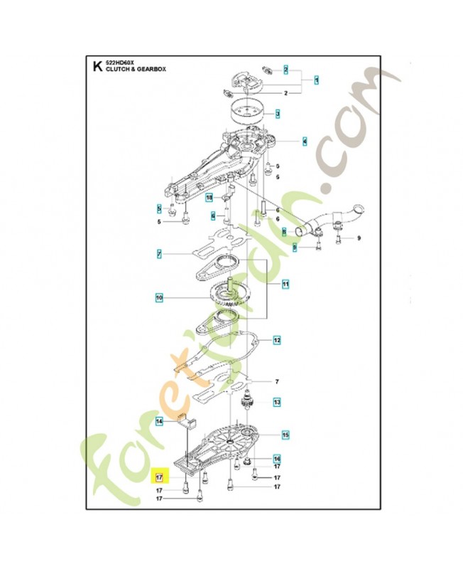 vis 575701001. Pièce de rechange Husqvarna