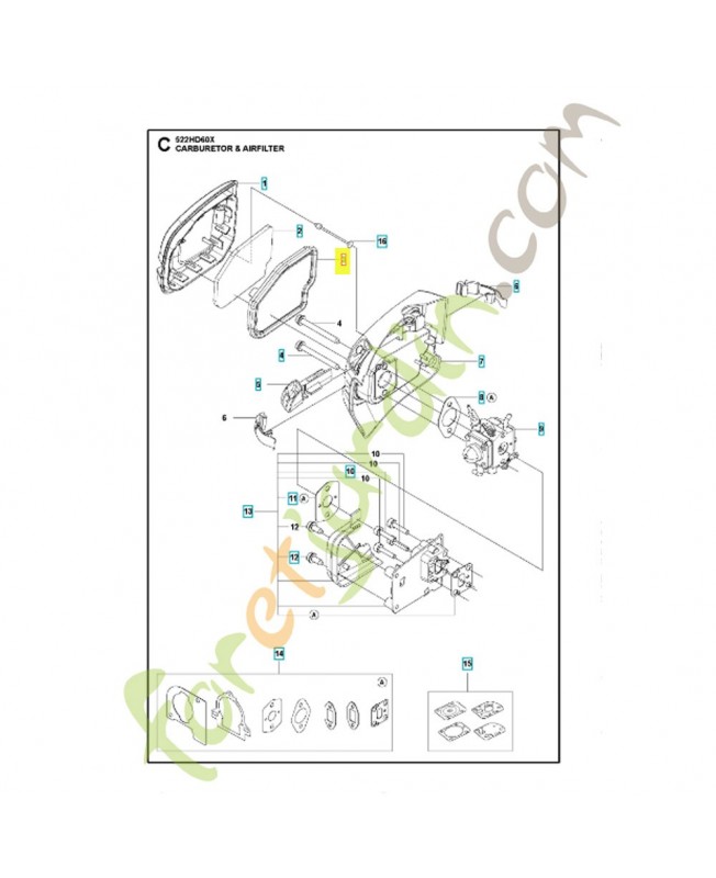 Filtre 590040501. Pièce détachée Husqvarna