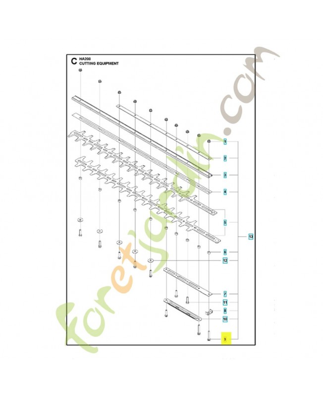 Vis 525755109. Pièce de rechange Husqvarna