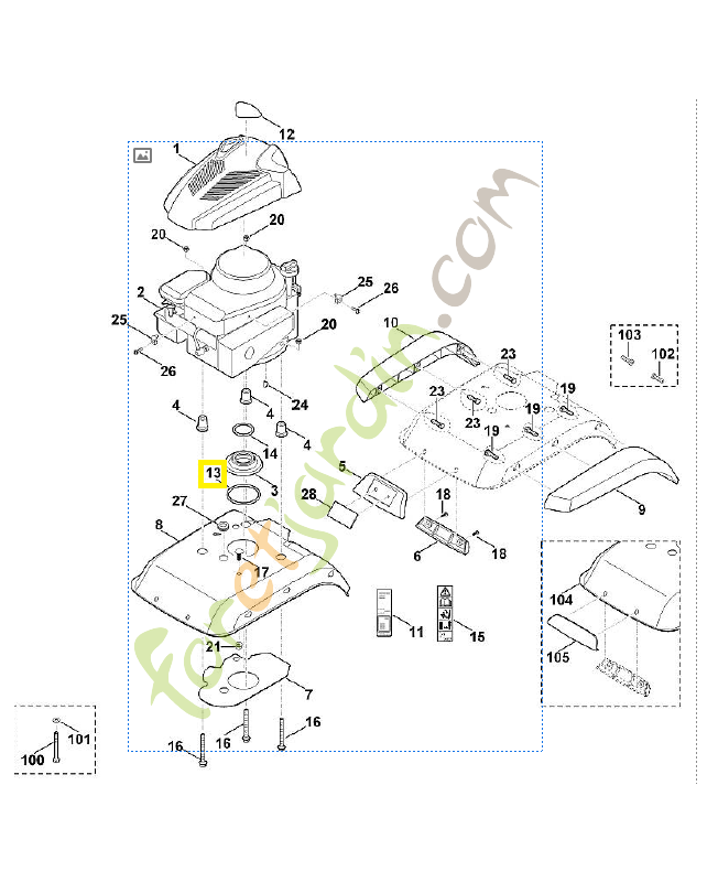 Anneau de joint 73x5 6241-992-5500. Pièce de rechange Sithl / Vicking Anneau de joint 73x5 6241-992-5500. Pièce de rechange Sithl / Vicking