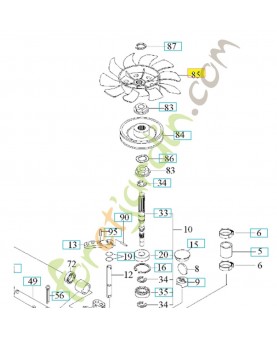 Ventilateur 506986801. Pièce de rechange Husqvarna