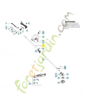 Arbre moteur husqvarna ref. 545003354 Remplace référence 580446630