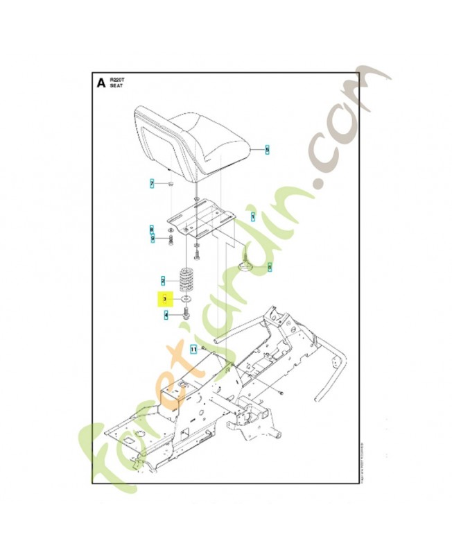 Rondelle référence 734117441 Remplace référence 819132012  