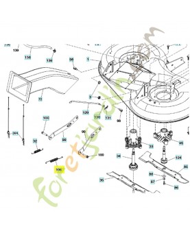 Ressort retour frein de lame référence 532193216