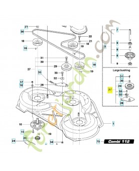 Tendeur de courroie 586966601. Pièce de rechange Husqvarna