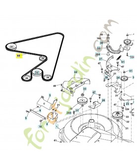 Courroie de coupe 584897001. Pièce de rechange Husqvarna remplace 532169178 , 584897001 et 532402009