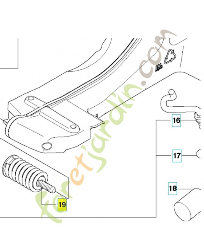 Amortisseur avant référence 537210303