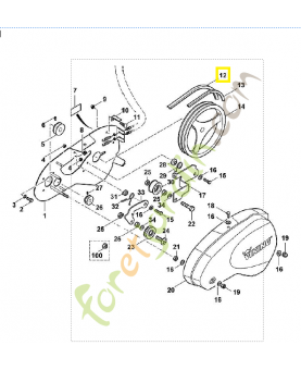 Courroie 6227-711-5001. Pièce de rechange Sithl
