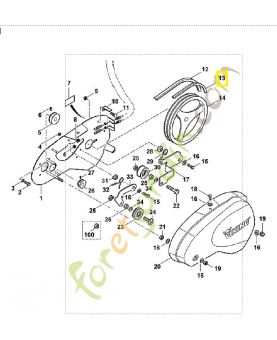Courroie 6227-711-5010. Pièce de rechange Sithl