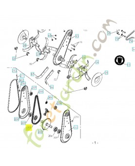 Roulement 519653053. Pièce de rechange Husqvarna