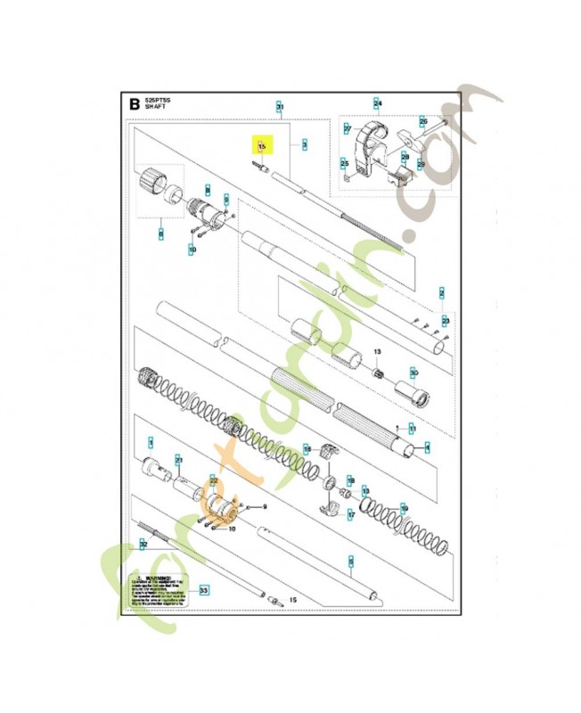 Adaptateur 574618902. Pièce de rechange Husqvarna