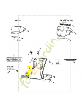 Partie inférieur d'entonnoir 6007-701-7916. Pièce de rechange Sithl / Vicking
