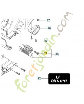 Vis Vis M 6 X 27,5 544061201. Pièce détachée Husqvarna