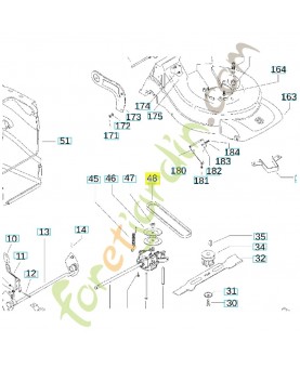 Courroie 504035101. Pièce de rechange Husqvarna