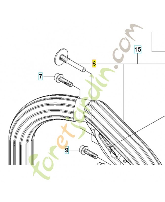 Vis husqvarna ref. 503204701