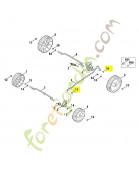 Vis 6311-951-3501. Pièce détachée Stihl / Vicking