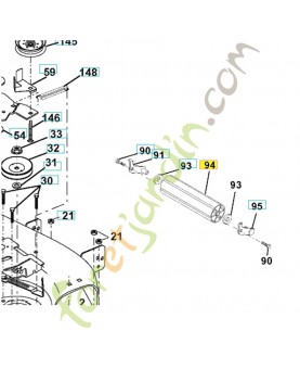 Rouleau avant husqvarna ref. 532132264