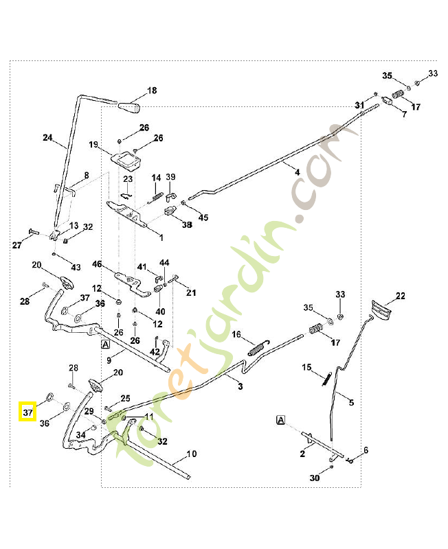 Attache rapide 9417-021-7570. Pièce de rechange Sithl / Vicking