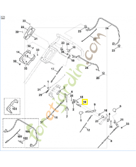 Boulon 6378-700-6701. Pièce détachée Stihl / Vicking