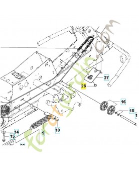 Circlips 10 735311700. Pièce de rechange Husqvarna