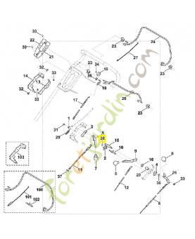 Rondelle 18x25x0,5 9296-021-1541. Pièce de rechange Sithl / Vicking