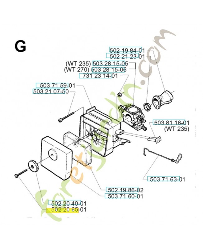 Vis 502206501 husqvarna
