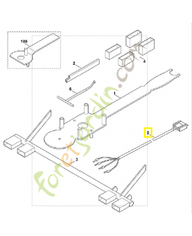Câble de Câble 6170-855-1100. Pièce détachée Stihl / Vicking
