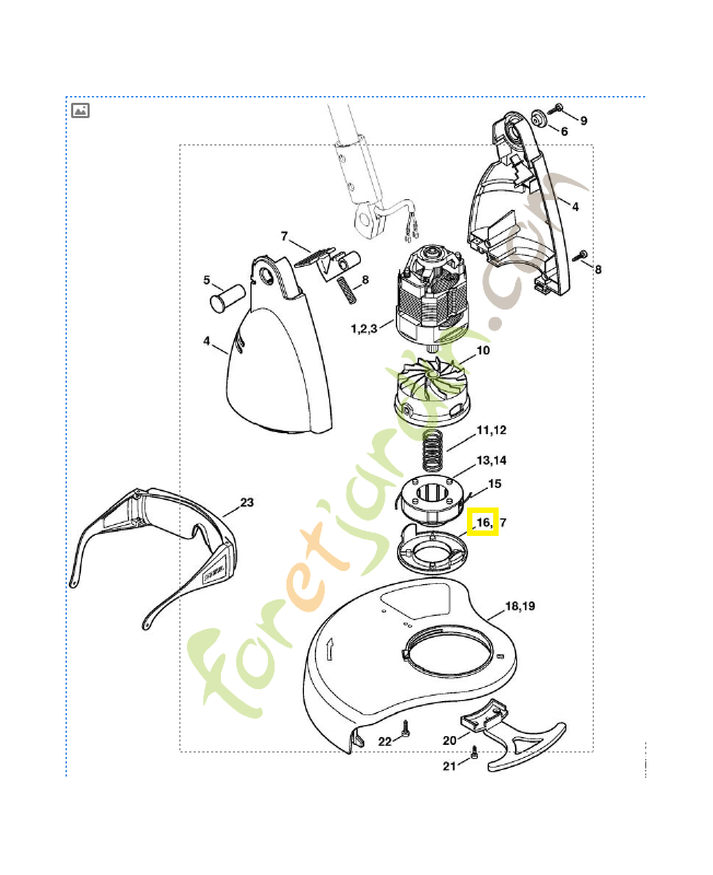 Couvercle 6421-713-7000. Pièce de rechange Sithl / Vicking référence 6421-713-7000 Couvercle 6421-713-7000. Pièce de rechange Sithl / Vicking référence 6421-713-7000