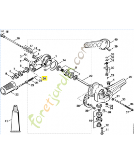 Rondelle arret 5x0,8 9461-620-0512. Pièce de rechange Sithl / Vicking référence 9461-620-0512