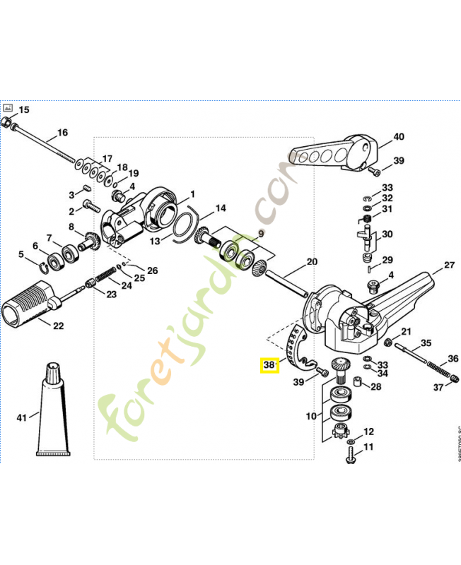 Secteur d'encliquetage 4230-642-4600. Pièce de rechange Sithl
