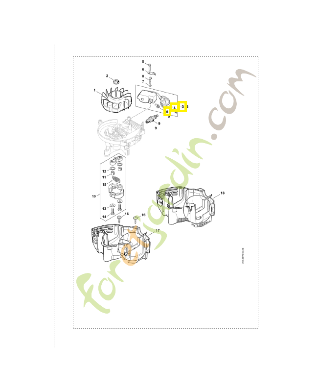 Module d'allumage 4237-400-1307. Pièce détachée Stihl / Vicking