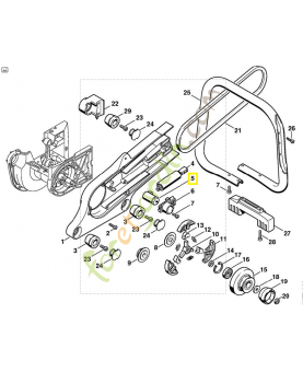 Douille de serrage 4221-664-2100. Pièce de rechange Sithl / Vicking