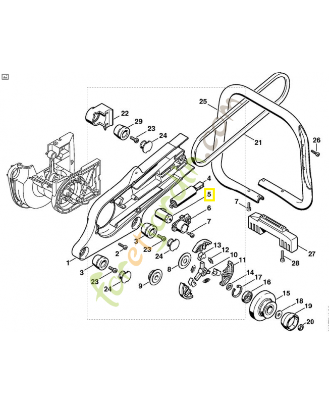 Douille de serrage 4221-664-2100. Pièce de rechange Sithl / Vicking
